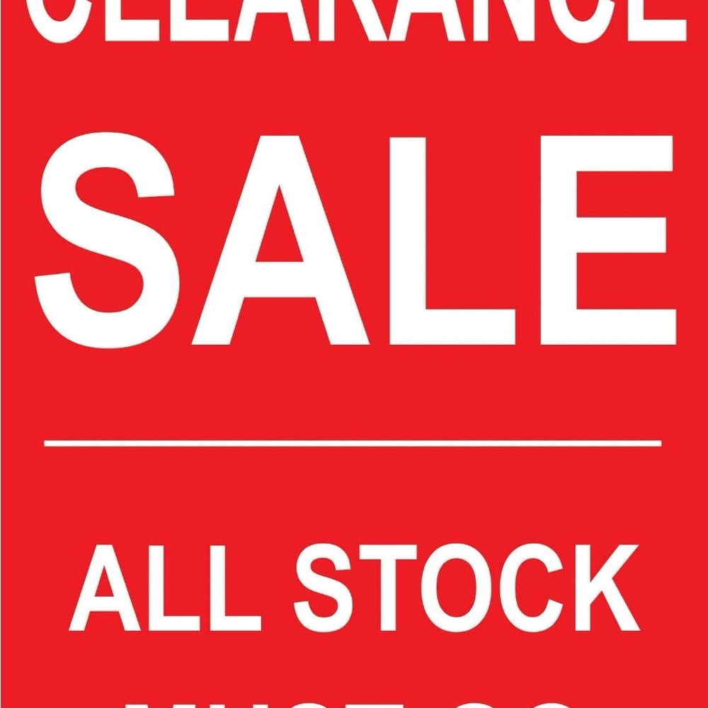 Clearance Sale !!!!!